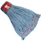 Rubbermaid Commercial 5 in Looped-End Wet Mop, Blue, Cotton/Synthetic, PK6, FGA25306BL00 FGA25306BL00 - alternate 2